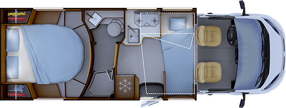 Piantina versione notte RAPIDO 686F