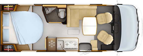 Piantina versione giorno RAPIDO 850F