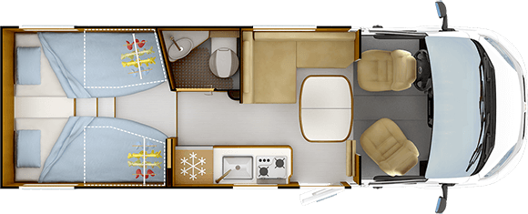 Piantina versione giorno RAPIDO C55