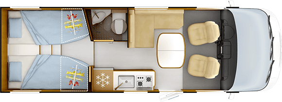 Piantina versione giorno RAPIDO C55i