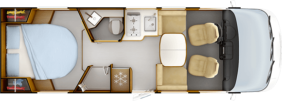 Piantina versione giorno RAPIDO C86i