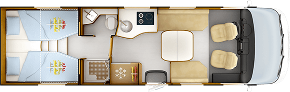 Piantina versione giorno RAPIDO i166M