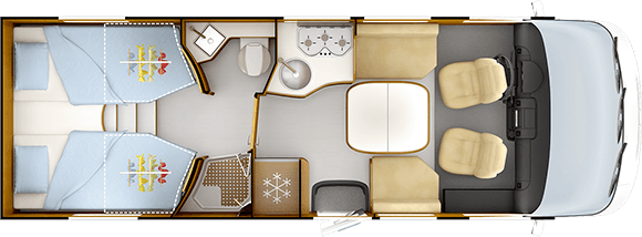 Piantina versione giorno RAPIDO i66M ALDE